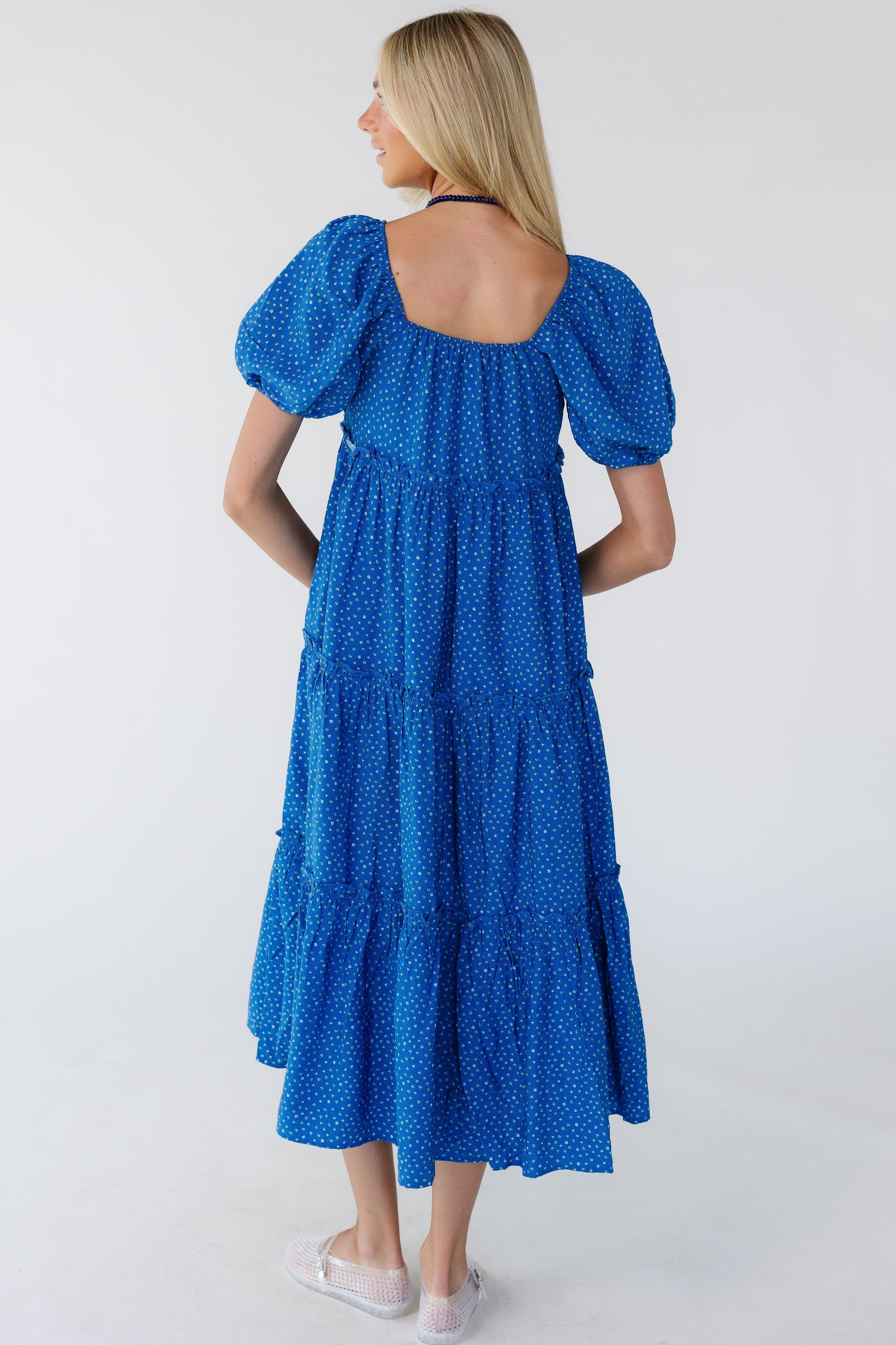 Modest Brass & Roe Charity Tiered Modest Dress Cream / XXL