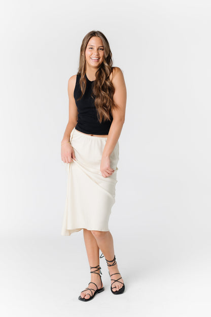 Sunrise Satin Skirt WOMEN'S SKIRTS Mod Ref Cream L 