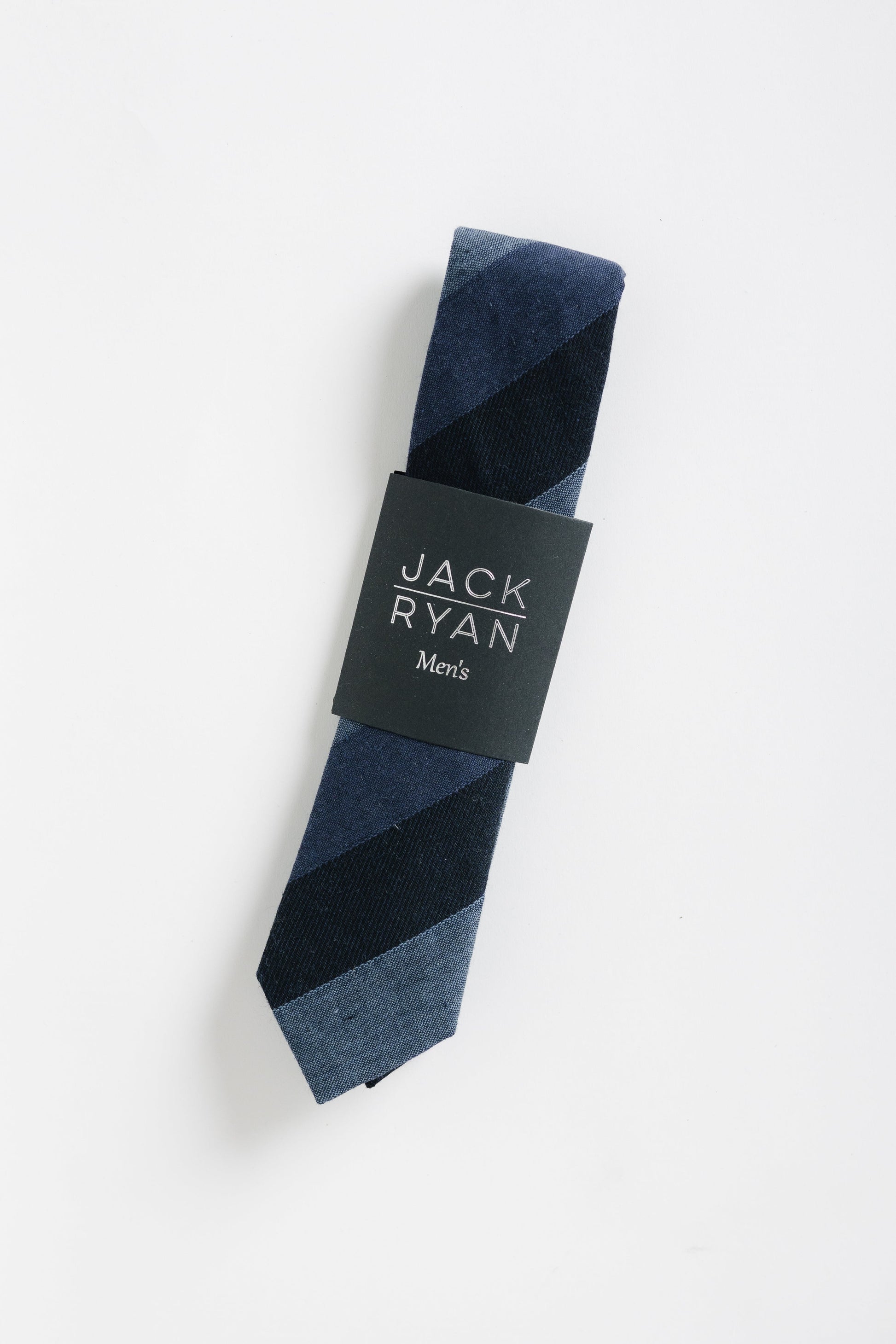 Jack Ryan Classy Stripe Tie MEN'S TIE JACK RYAN Navy/Blue 58" x 2.25" 