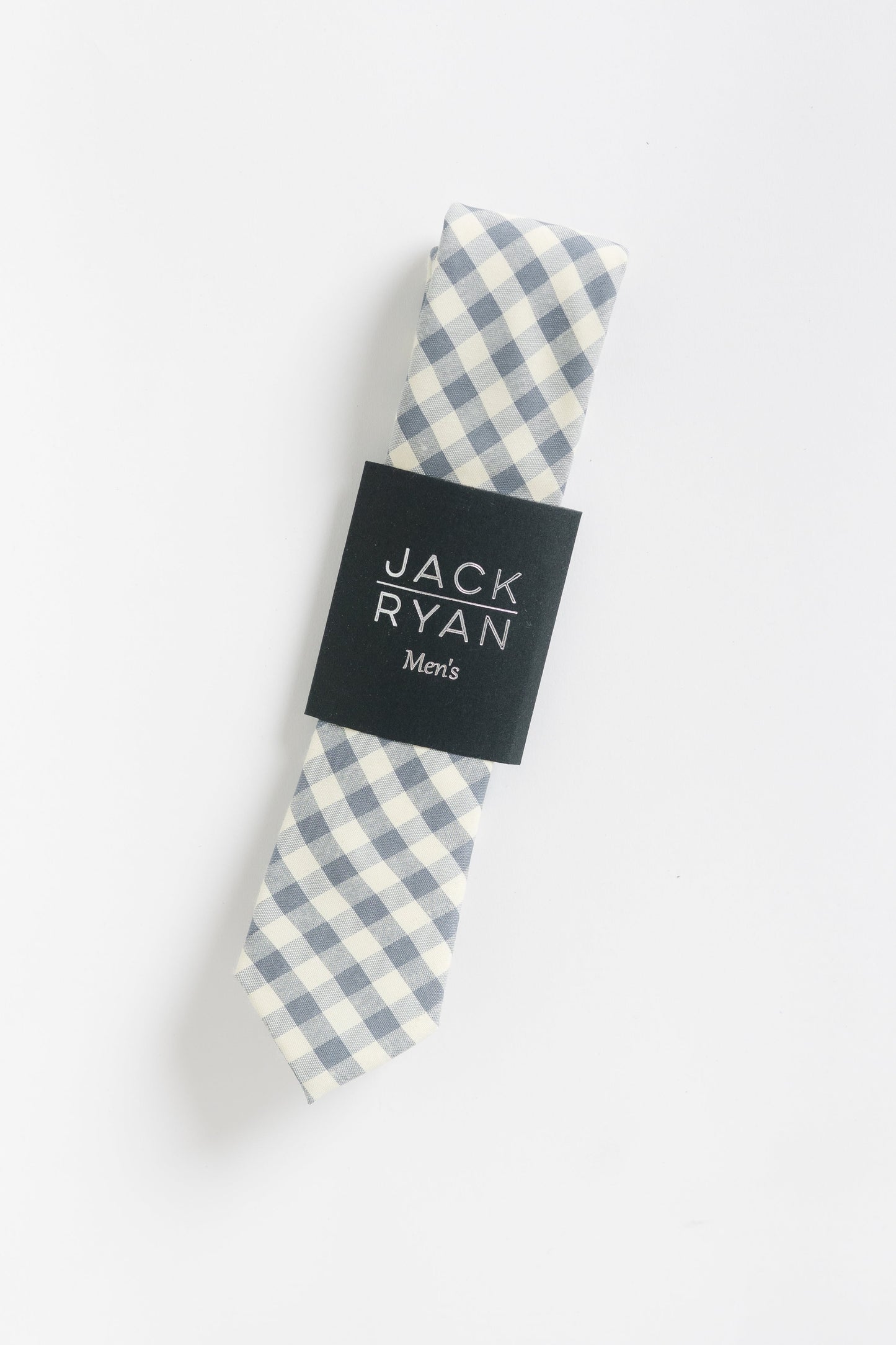 Jack Ryan Geoffrey Gingham Tie MEN'S TIE JACK RYAN Blue 58" x 2.25" 