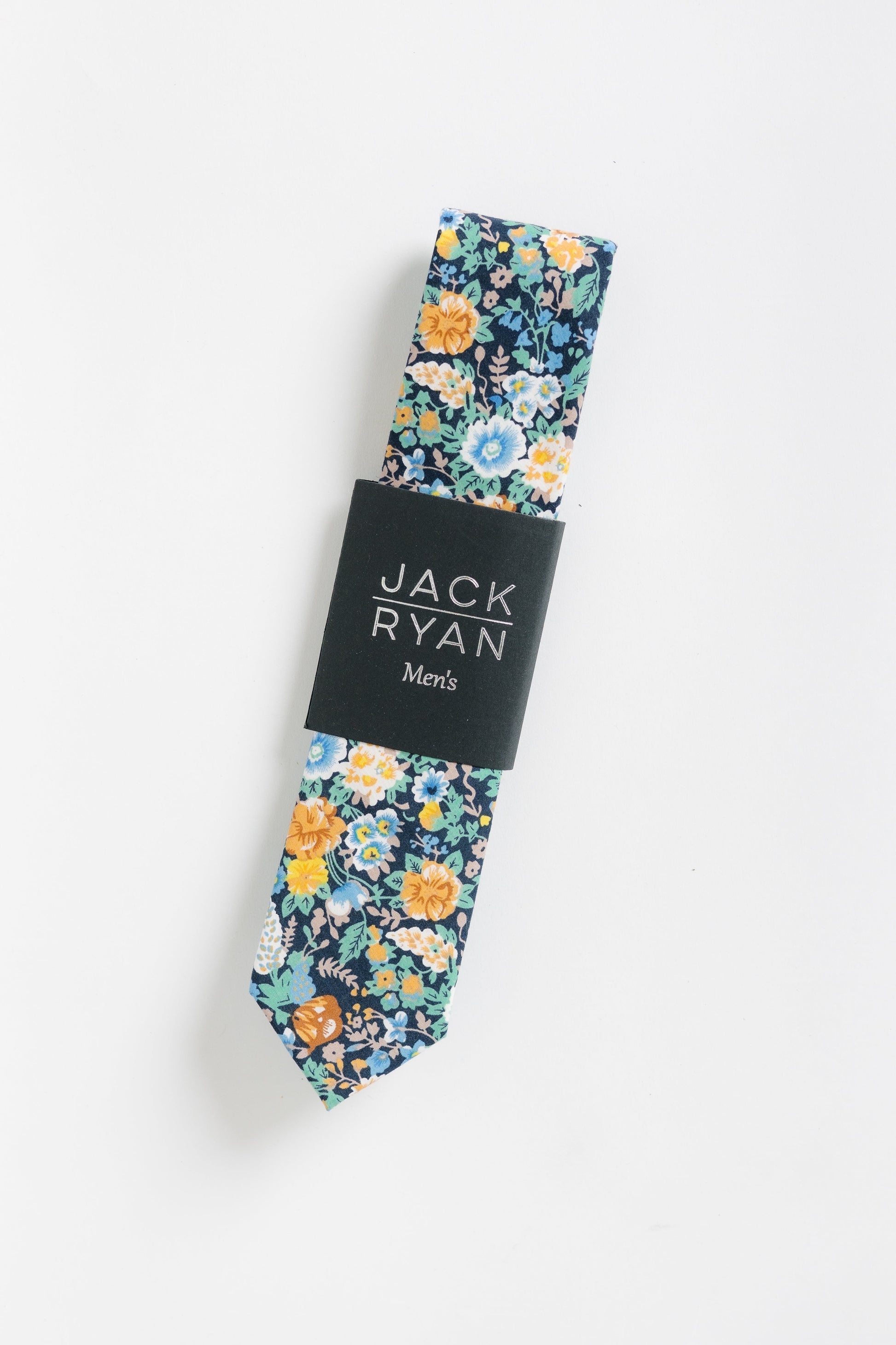 Jack Ryan Ralph Floral Tie MEN'S TIE JACK RYAN Black Floral 58" x 2.25" 