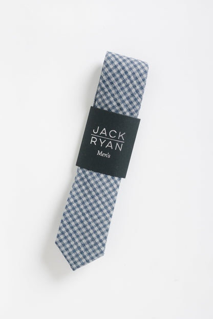 Jack Ryan Checkmate Tie MEN'S TIE JACK RYAN Blue 58" x 2.25" 