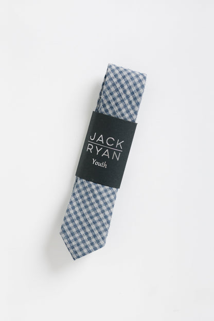 Jack Ryan Checkmate Tie MEN'S TIE JACK RYAN Blue Youth 48" x 2" 