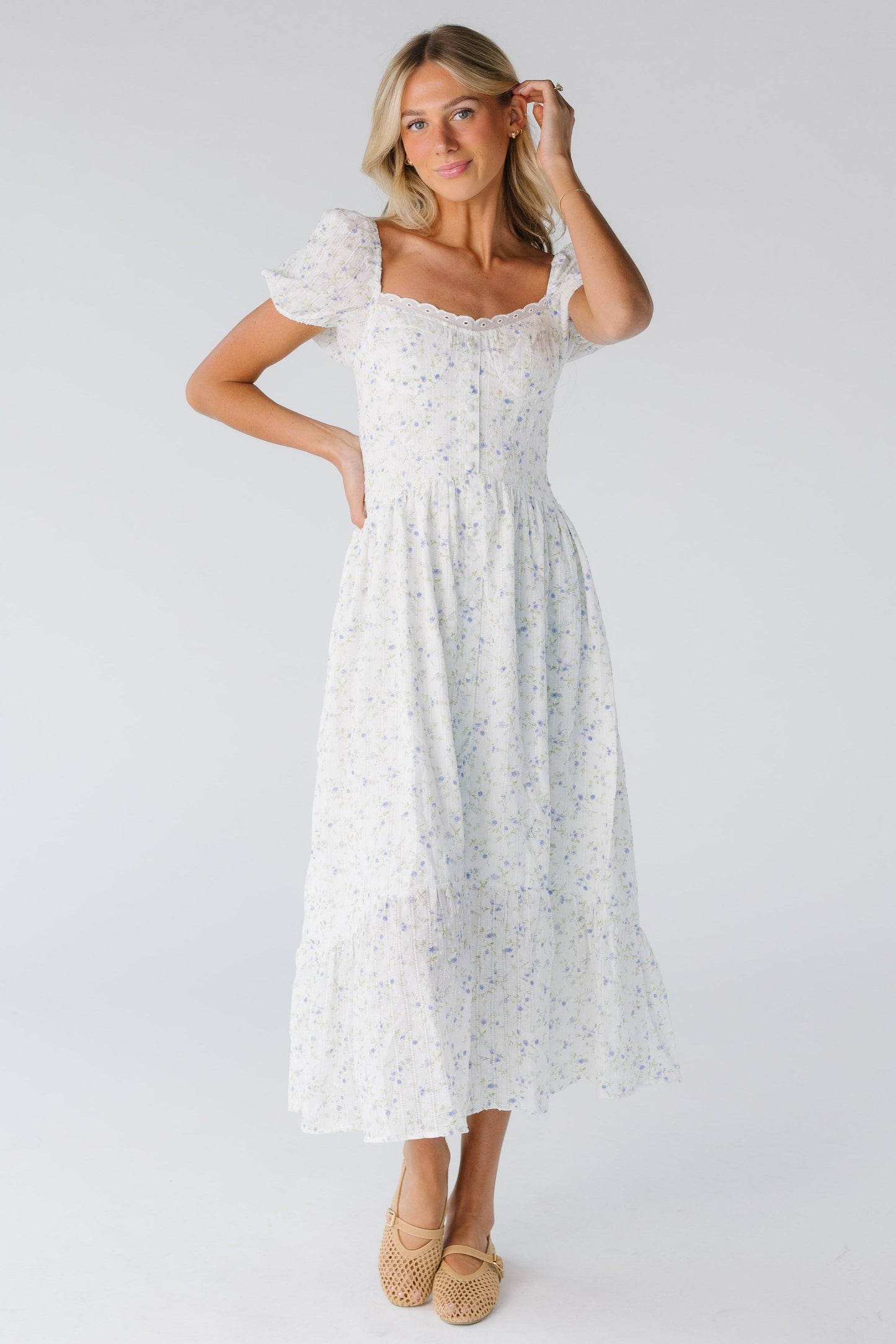 Marina Floral Dress WOMEN'S DRESS Blu Pepper 