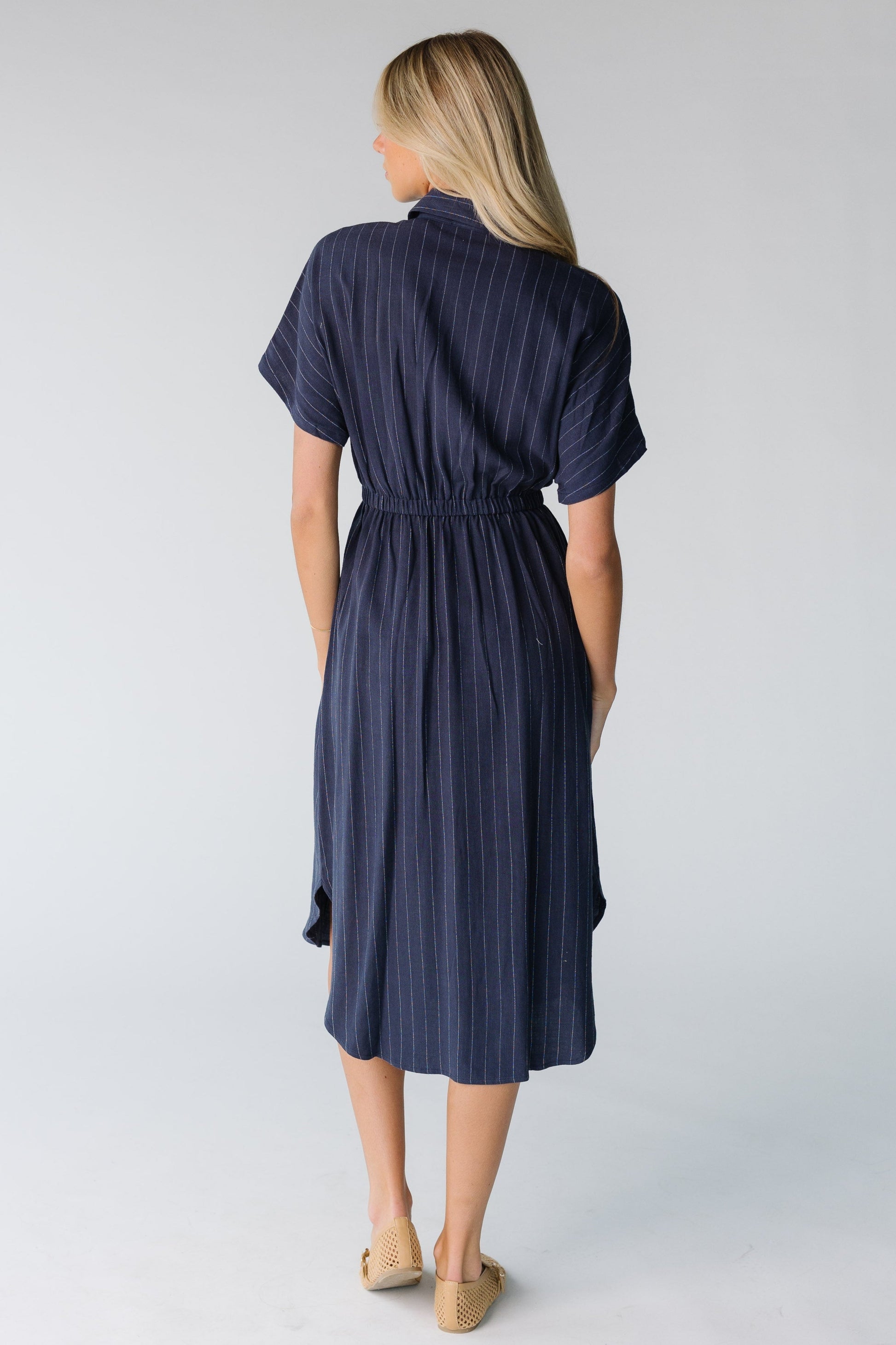 Brass & Roe Linen Tie Waist Dress WOMEN'S DRESS brass & roe 