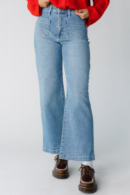 The Date Time Pocket Wide Leg Denim WOMEN'S DENIM Just Panmaco Inc. 