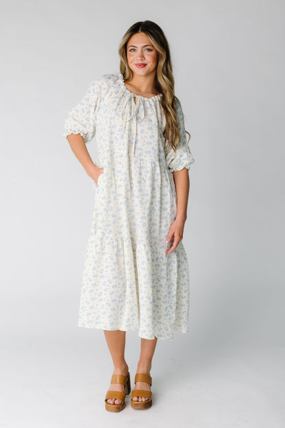 Brass & Roe Mel Gauze Midi Dress WOMEN'S DRESS brass & roe 