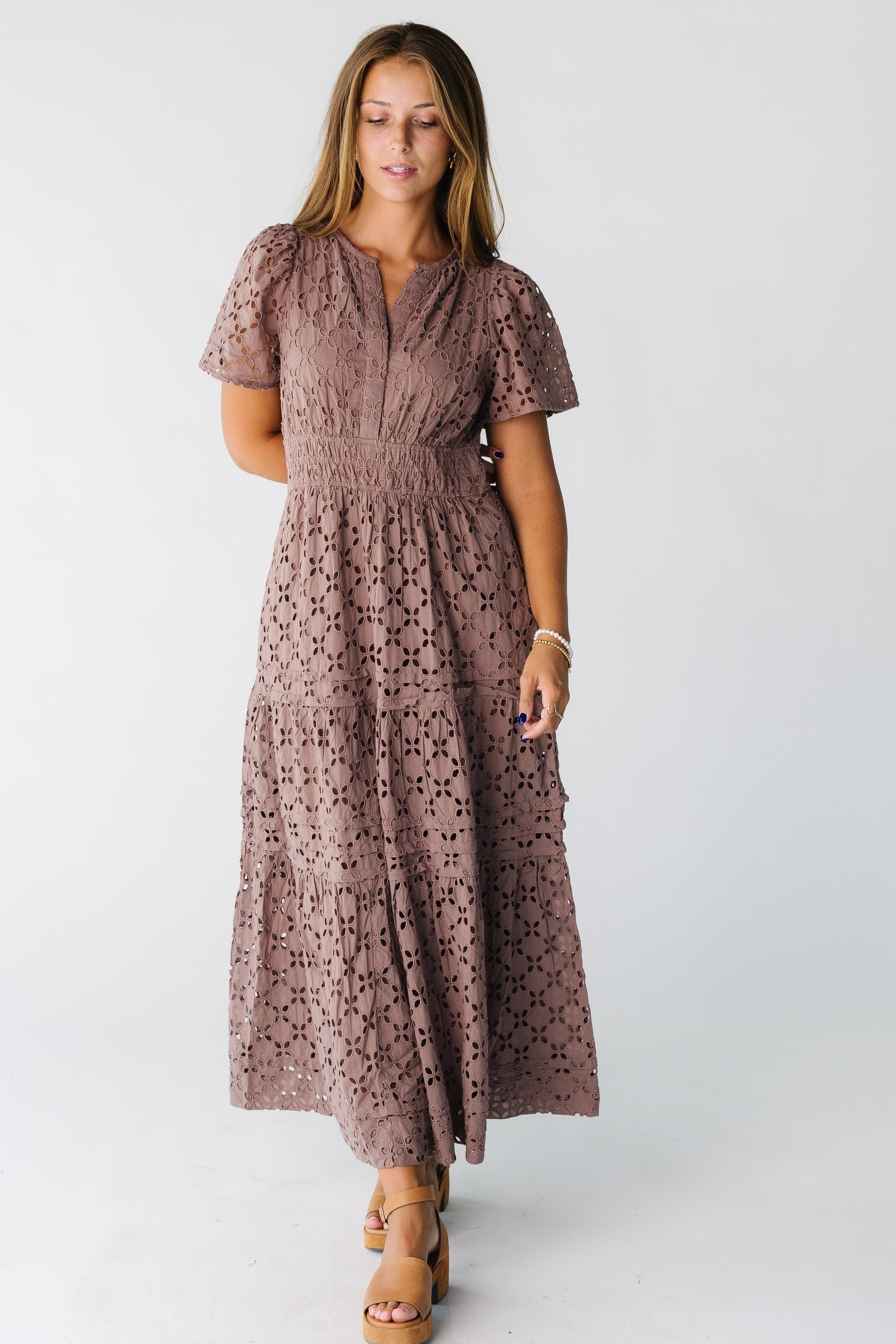 Citrus The Shae Eyelet Dress Cream / XXL Citrus The Shae Eyelet Dress Cream / XXL
