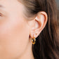 Cove Earrings Small Huggie Gold WOMEN'S EARINGS Cove Accessories 