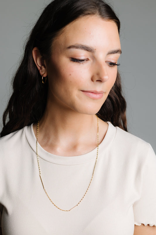 Cove Necklace Straight Way Gold WOMEN'S NECKLACE Cove Accessories 