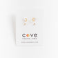 Cove Earrings Double Set Gold WOMEN'S EARINGS Cove Accessories 
