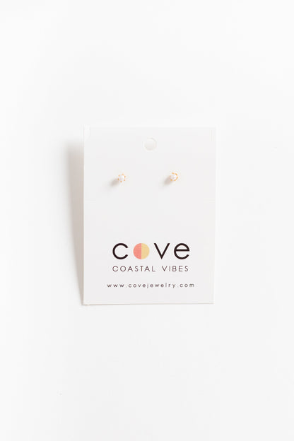 Cove Earrings Elegant Pearl Gold WOMEN'S EARINGS Cove Accessories 