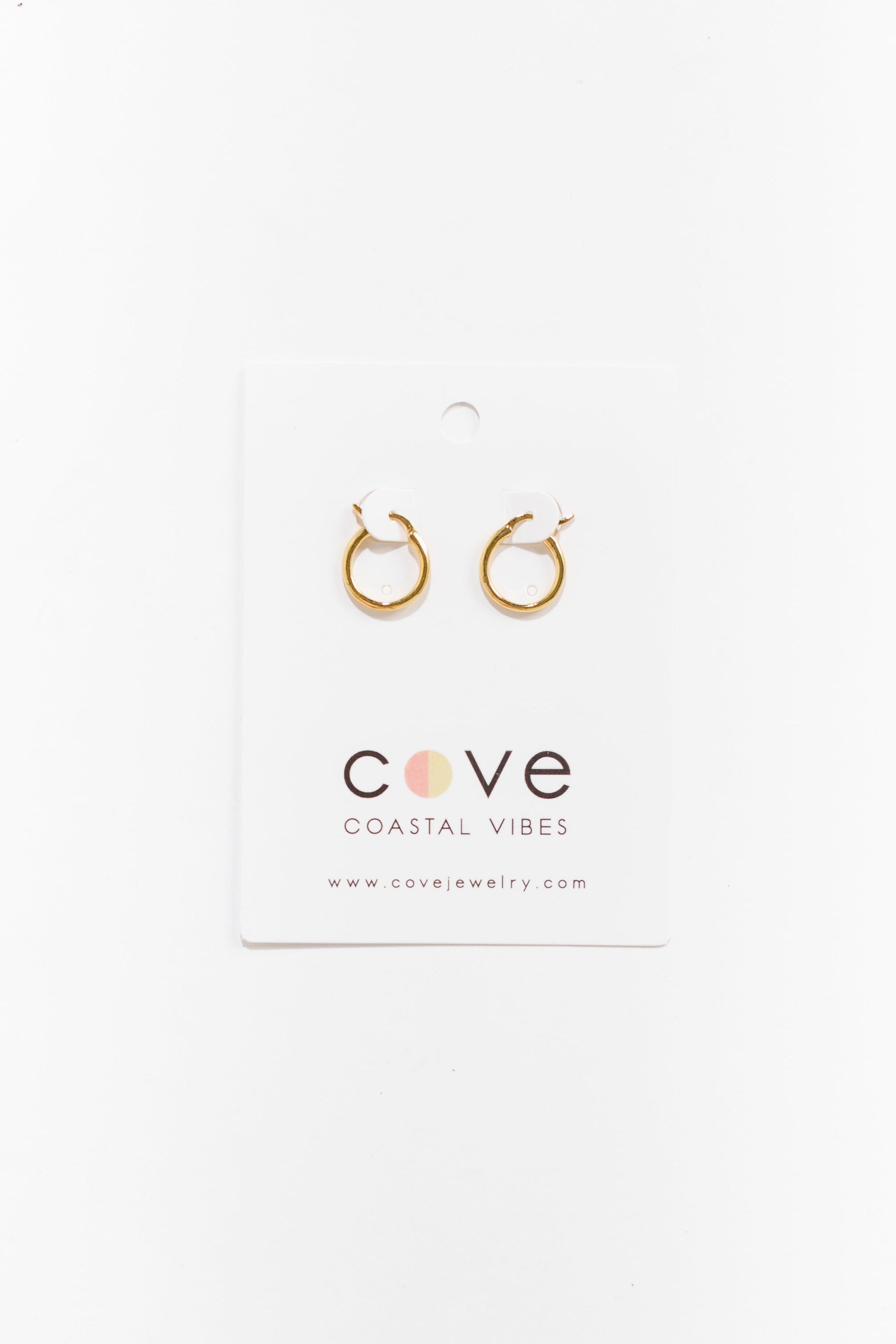 Cove Earrings Small Oval Hoops Gold WOMEN'S EARINGS Cove Accessories 