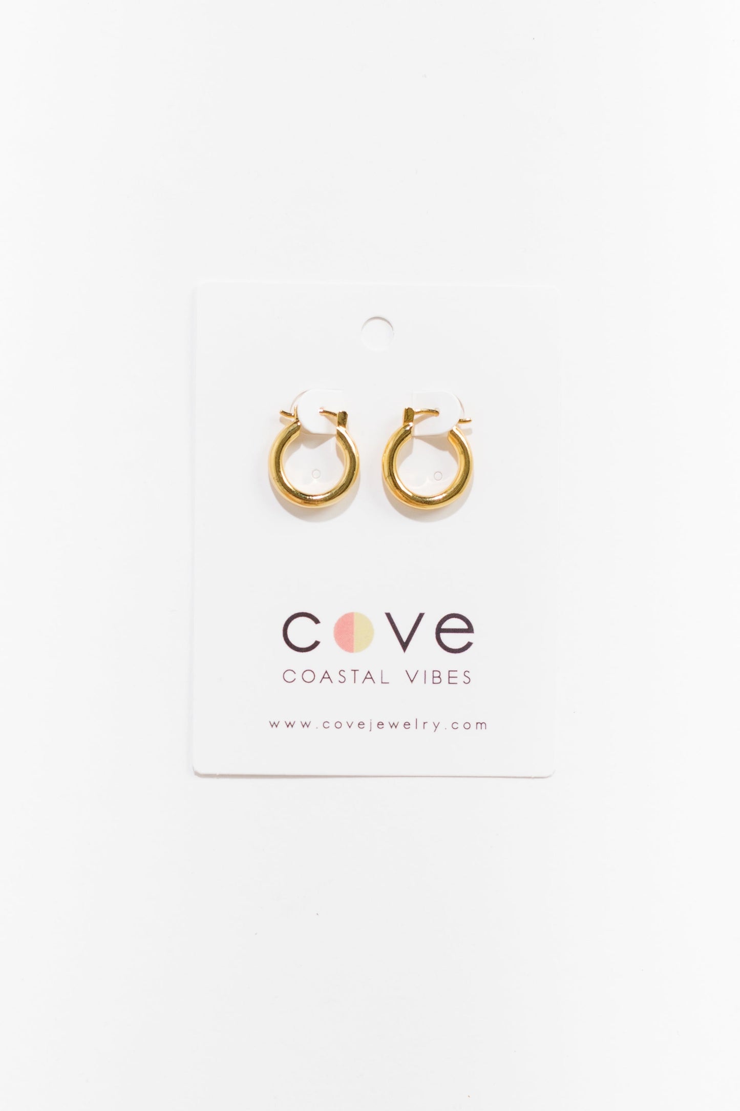Cove Earrings Small Huggie Gold WOMEN'S EARINGS Cove Accessories 