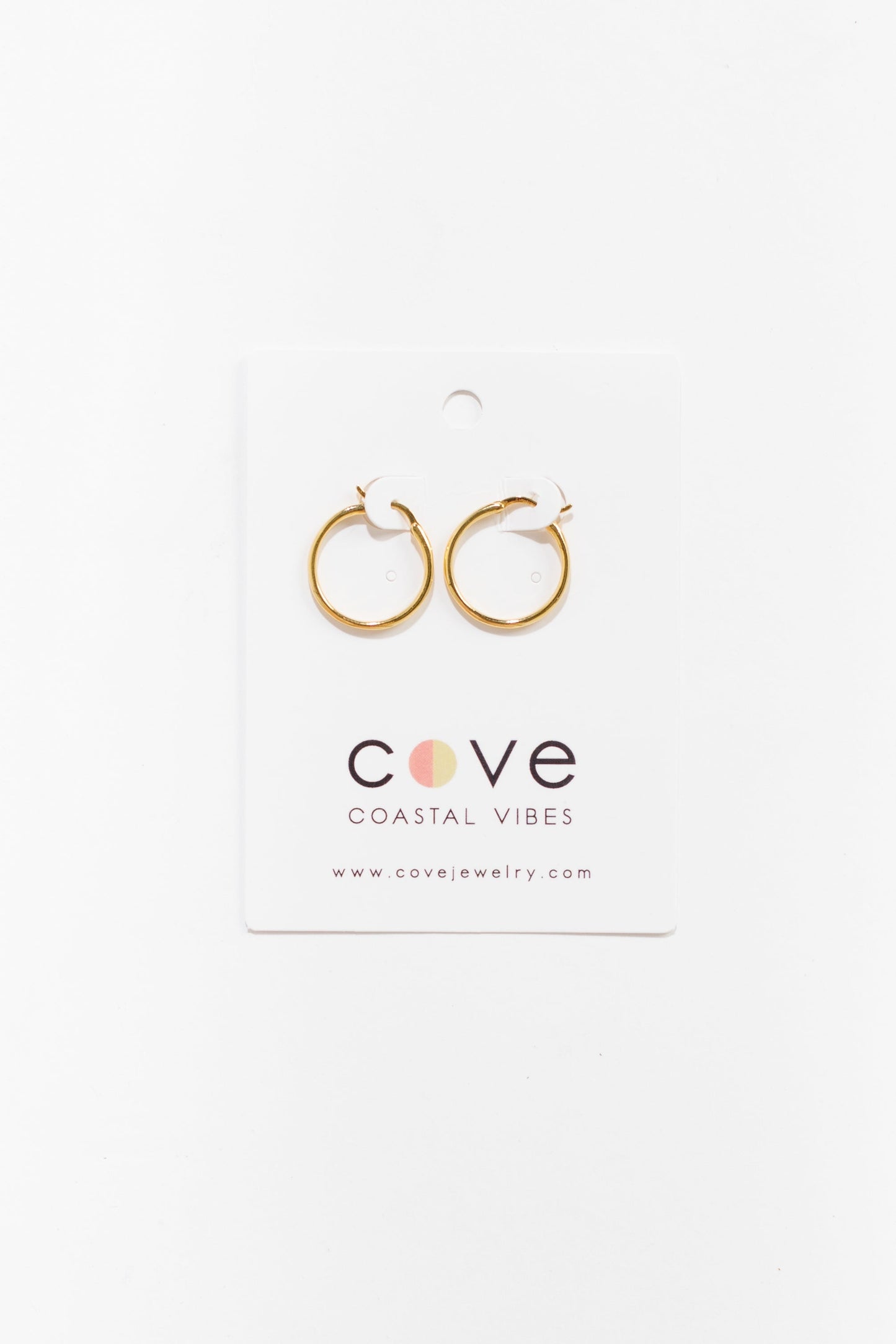 Cove Earrings Large Oval Hoops Gold WOMEN'S EARINGS Cove Accessories 