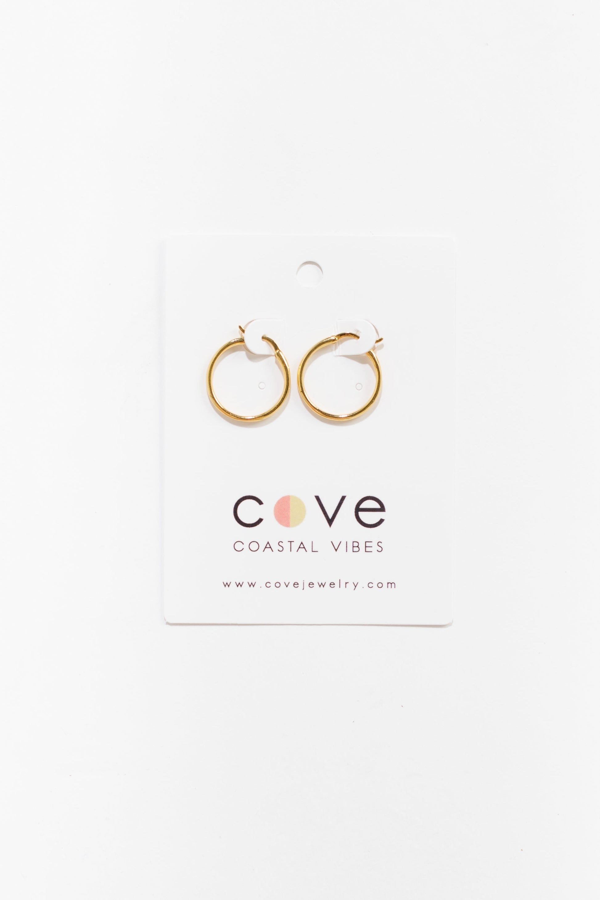 Cove Earrings Large Oval Hoops Gold WOMEN'S EARINGS Cove Accessories 