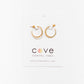 Cove Earrings Twisted Open Hoops Gold WOMEN'S EARINGS Cove Accessories 