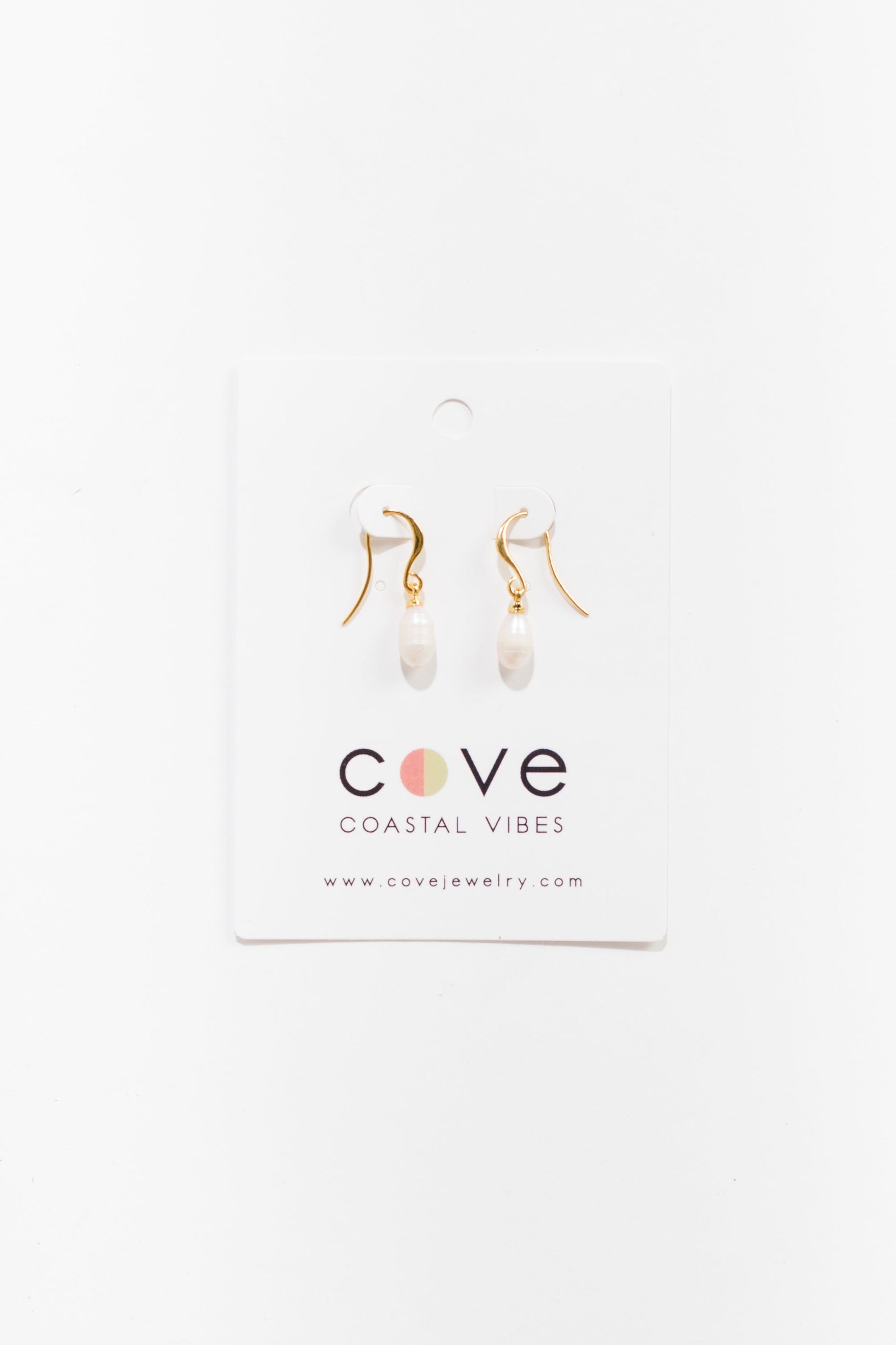 Cove Earrings Pearl Drop Gold WOMEN'S EARINGS Cove Accessories 