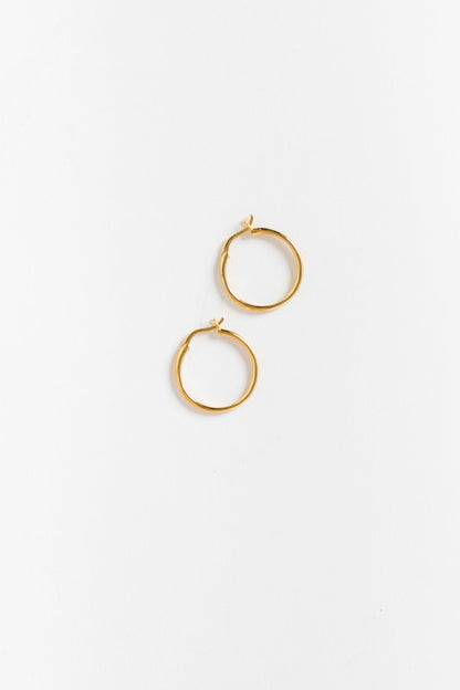 Cove Earrings Large Oval Hoops Gold WOMEN'S EARINGS Cove Accessories 