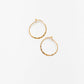 Cove Earrings Oval Hoop Gold WOMEN'S EARINGS Cove Accessories 