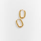 Cove Earrings Jaden Oval Gold WOMEN'S EARINGS Cove Accessories 