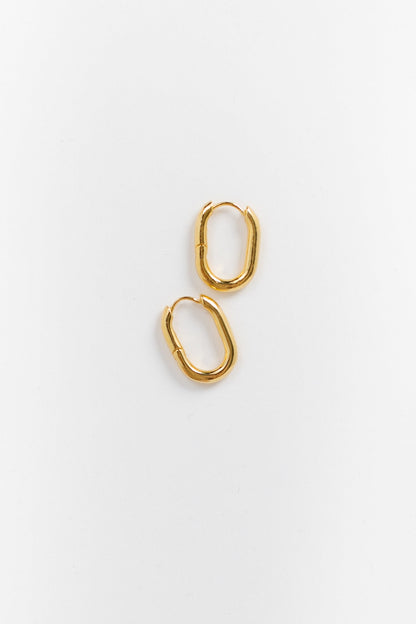 Cove Earrings Jaden Oval Gold WOMEN'S EARINGS Cove Accessories 