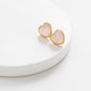 Cove Earrings Rose Quartz Heart Gold WOMEN'S EARINGS Cove Accessories 