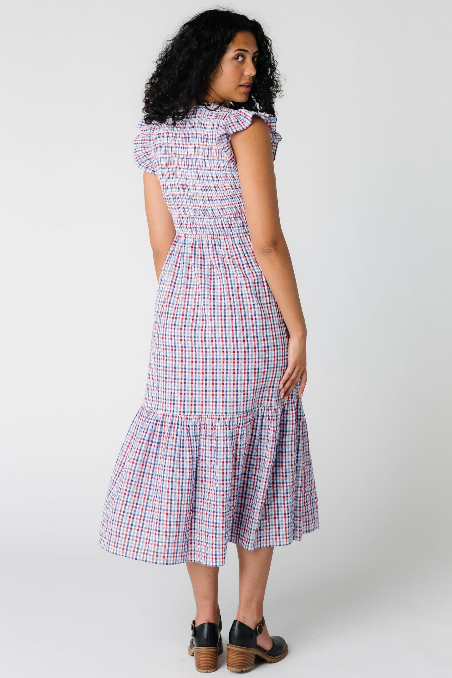 Citrus Indie Seersucker Midi Dress WOMEN'S DRESS Citrus 