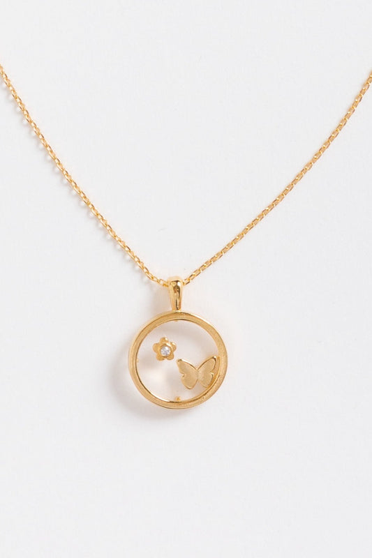 Cove Butterfly Flower Party Necklace WOMEN'S NECKLACE Cove Accessories 