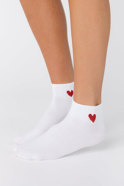 Lola Heart Quarter Socks 2 Pack WOMEN'S SOCKS Cove 