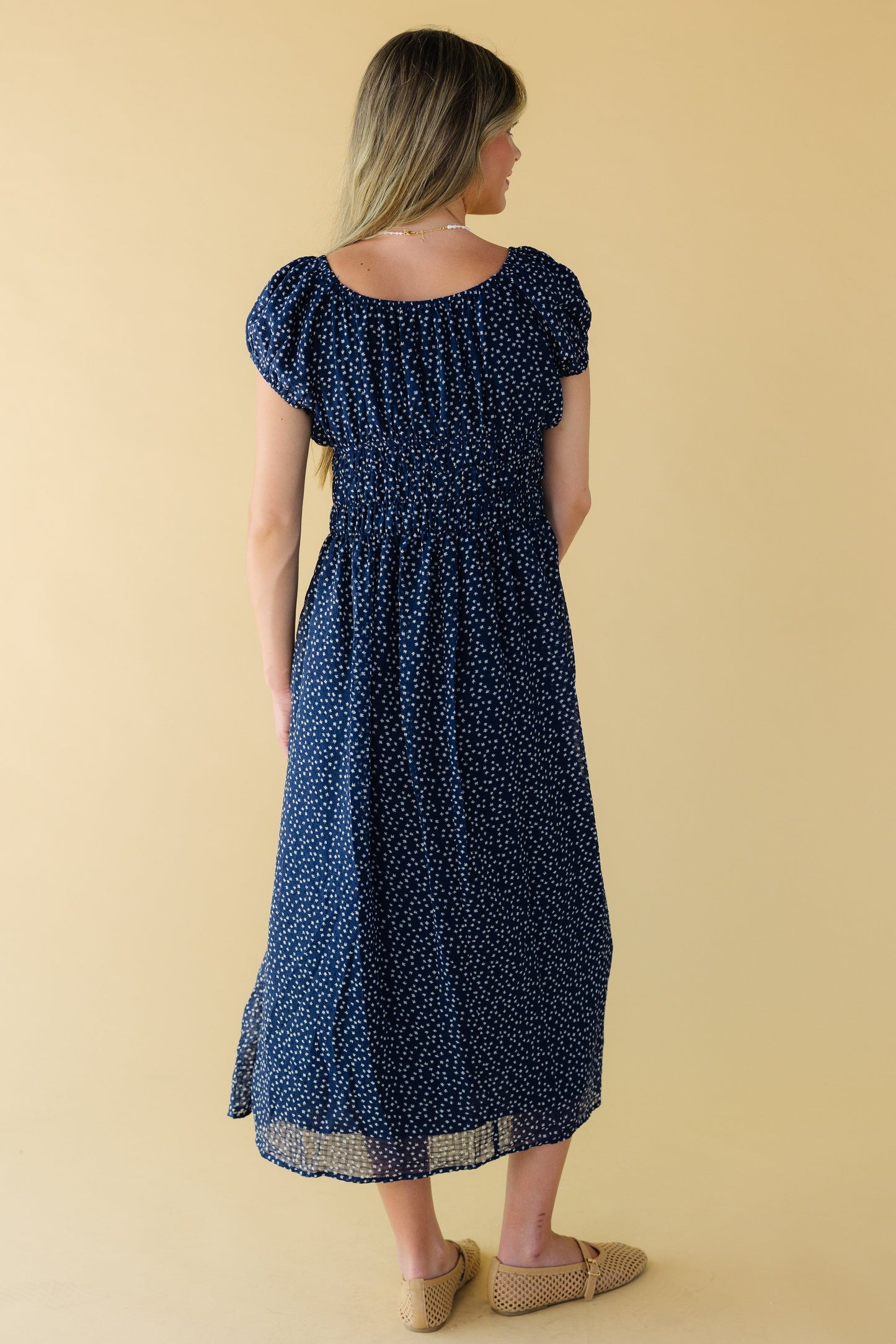 Starry Night Ditsy Chiffon Dress WOMEN'S DRESS Things Between 