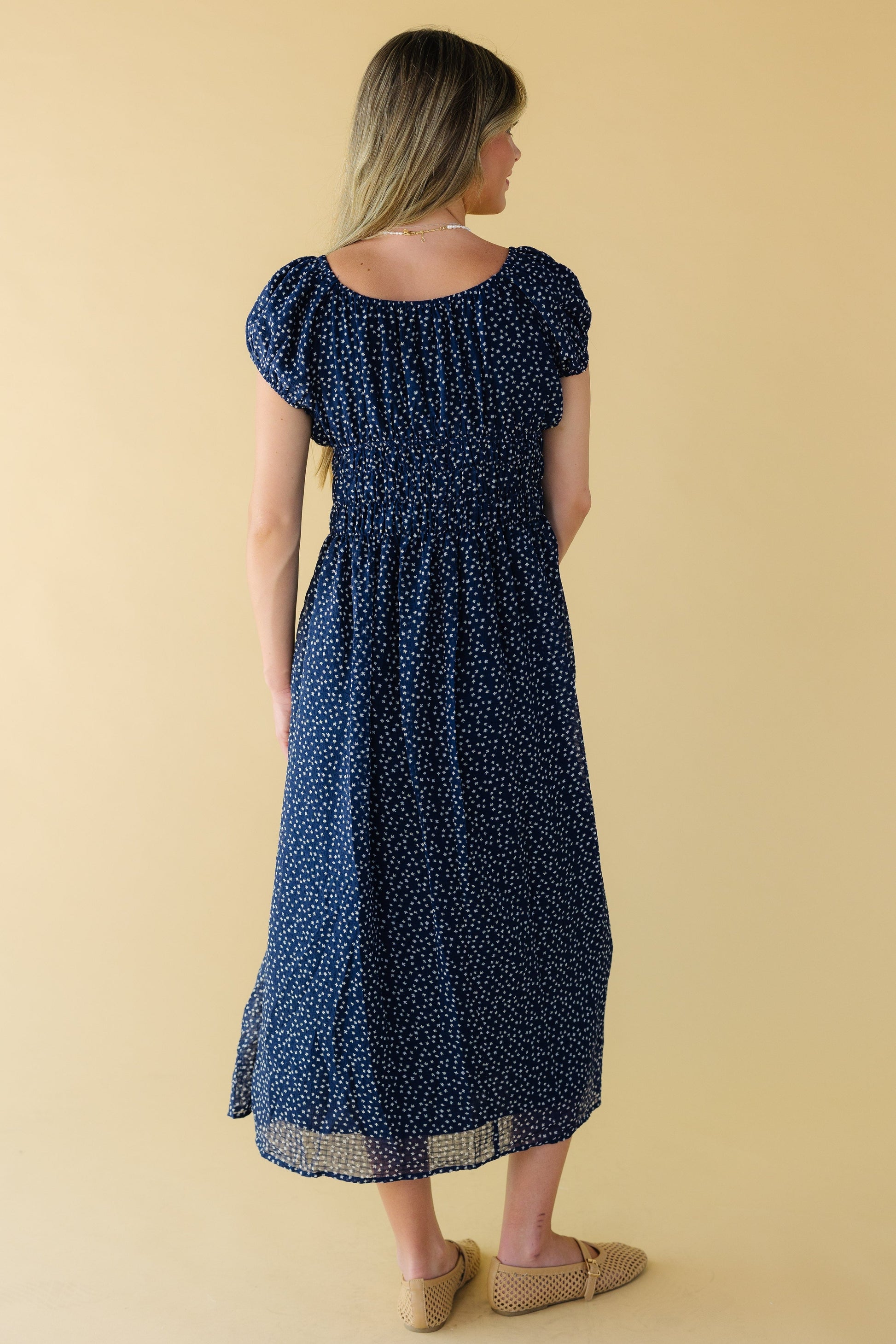Starry Night Ditsy Chiffon Dress WOMEN'S DRESS Things Between 