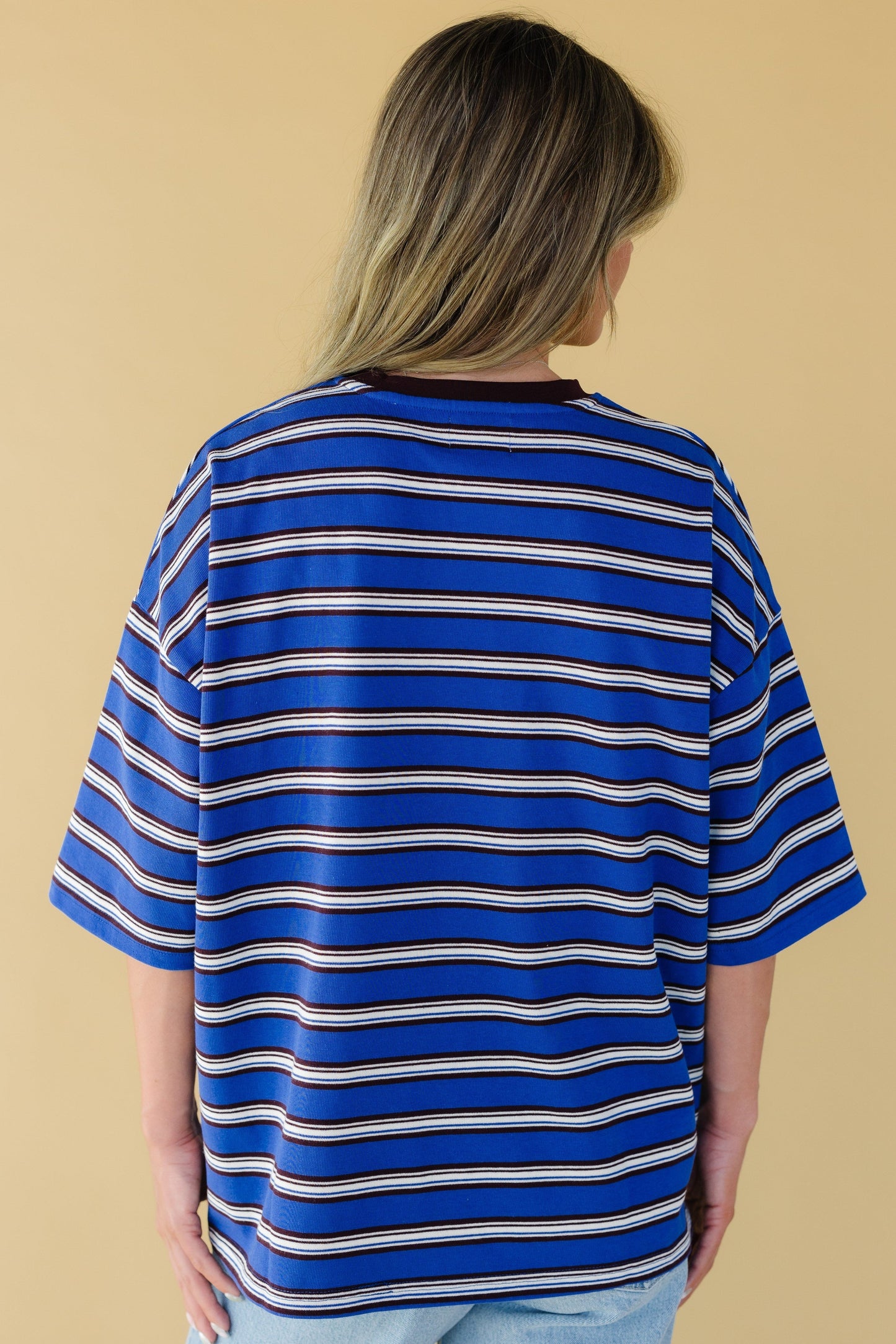 Royalty Oversized Striped Tee WOMEN'S T-SHIRT Things Between 