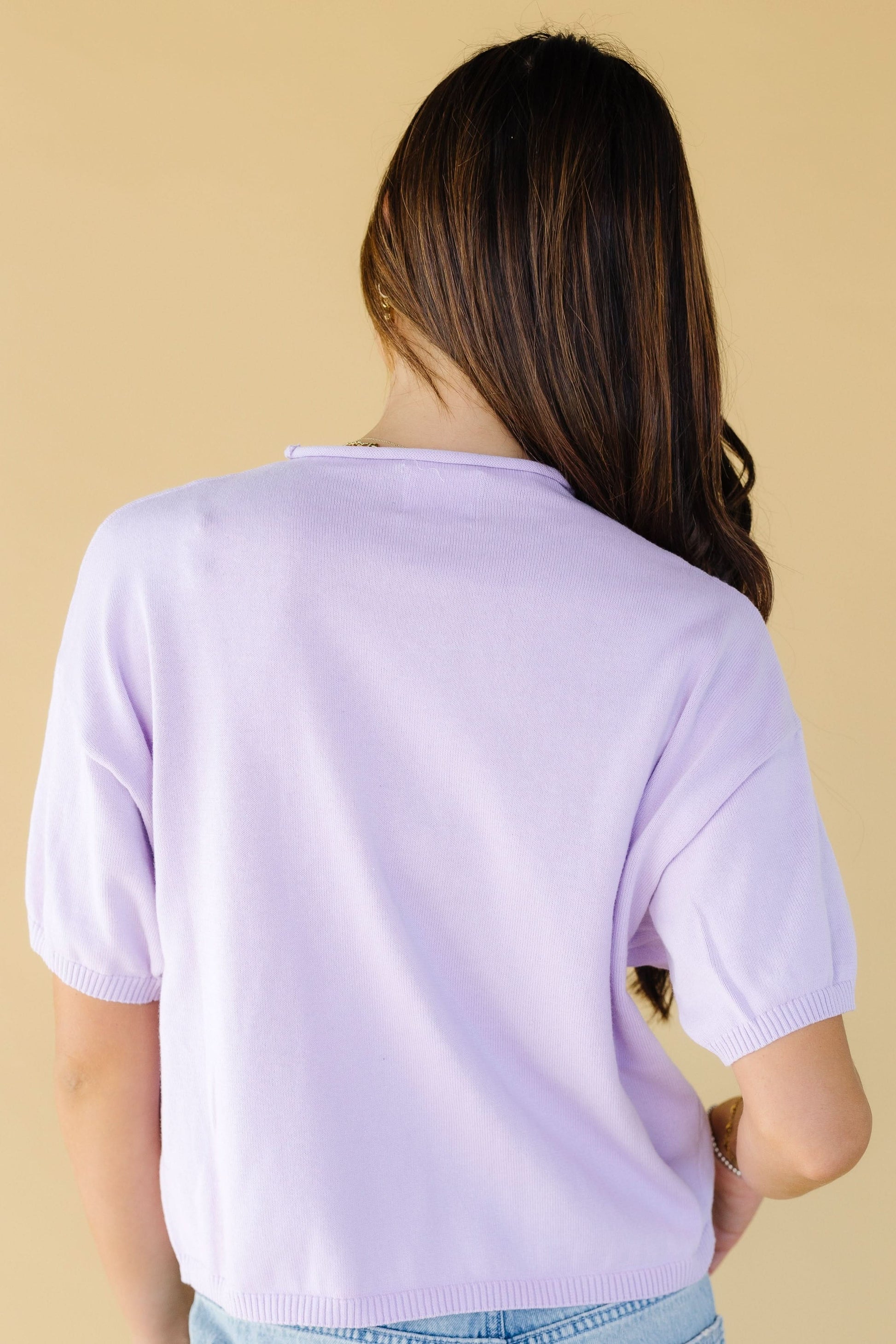 Button Down Knit Top WOMEN'S T-SHIRT Things Between 