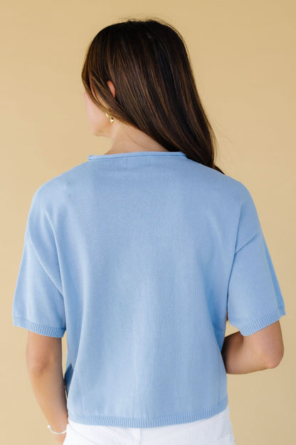 Button Down Knit Top WOMEN'S T-SHIRT Things Between 