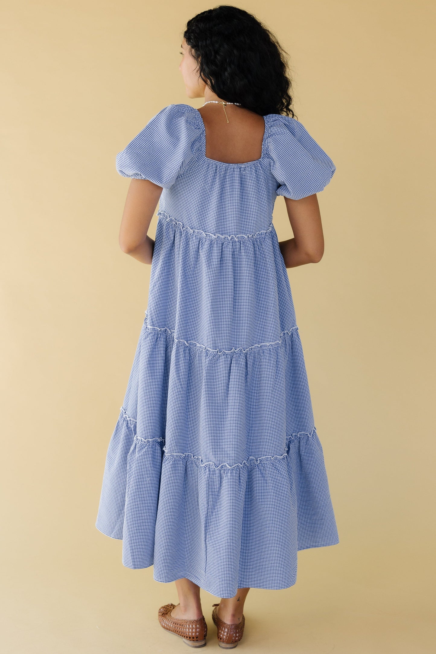 Brass & Roe Charity Tier Dress - Navy/White WOMEN'S DRESS brass & roe 
