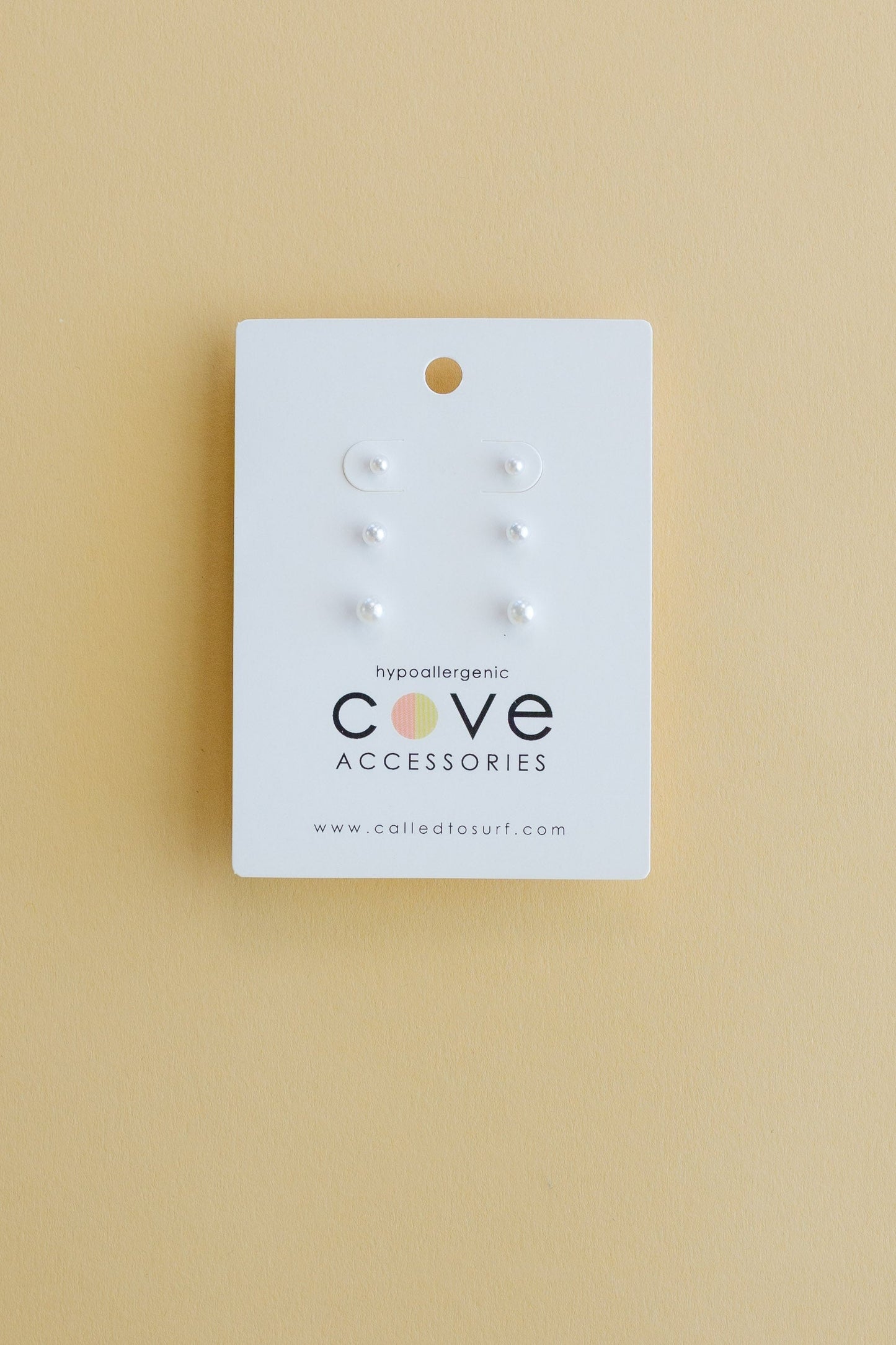 Cove Set of 3 Earrings WOMEN'S JEWELRY Cove Accessories Pearl Studded 