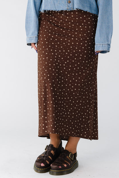 Brass & Roe Ellie Print Midi Skirt WOMEN'S SKIRTS brass & roe 