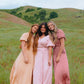 Mila Satin Dress - Dusty Pink Bridesmaid Dress Brass & Roe 