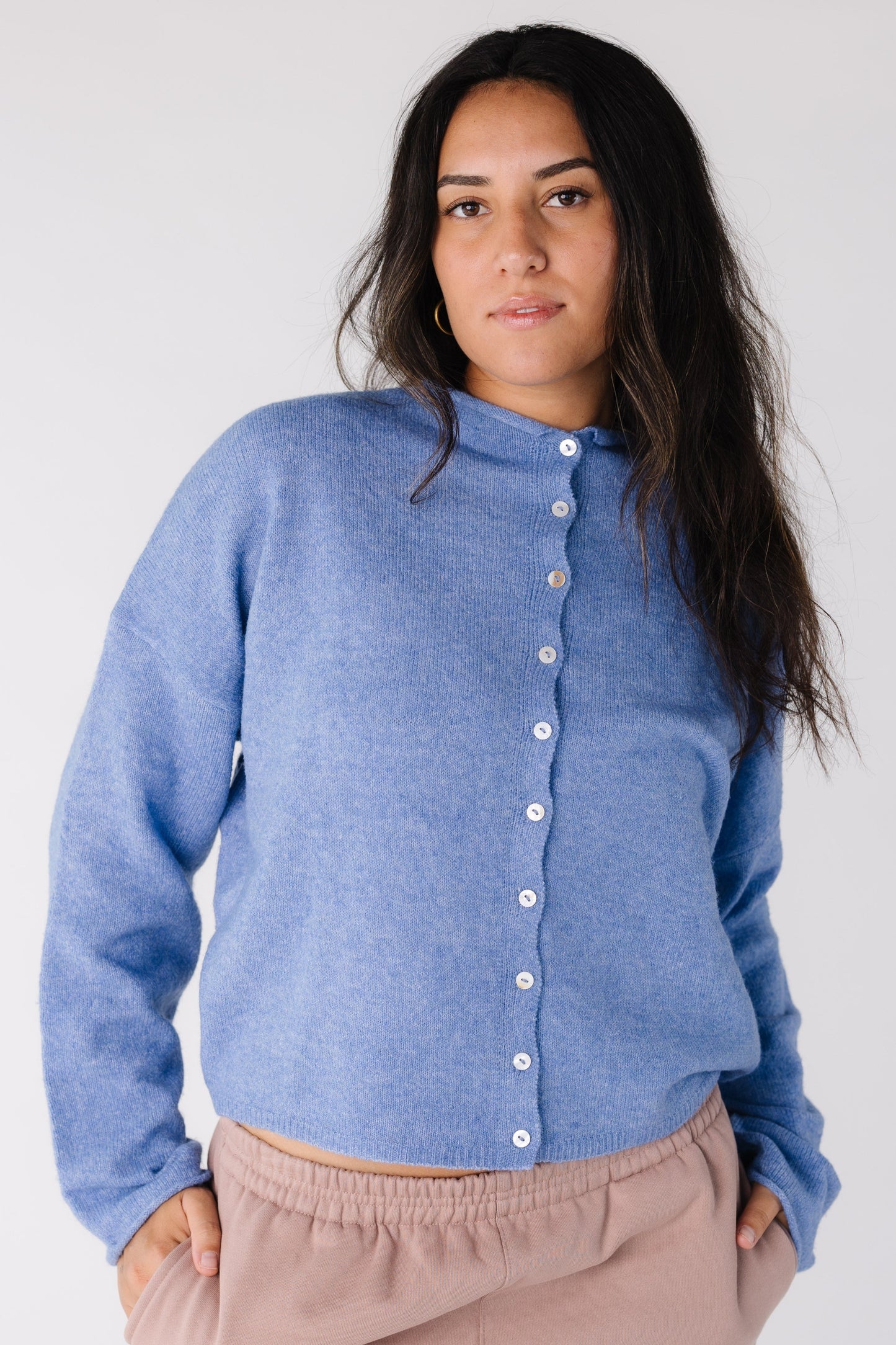 Aria Soft Cardigan WOMEN'S CARDIGAN Things Between Dusty Blue S 