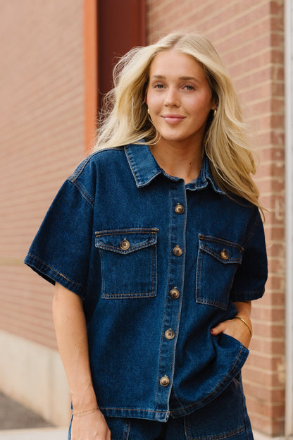 Josie Denim Blouse WOMEN'S TOP Wishlist 