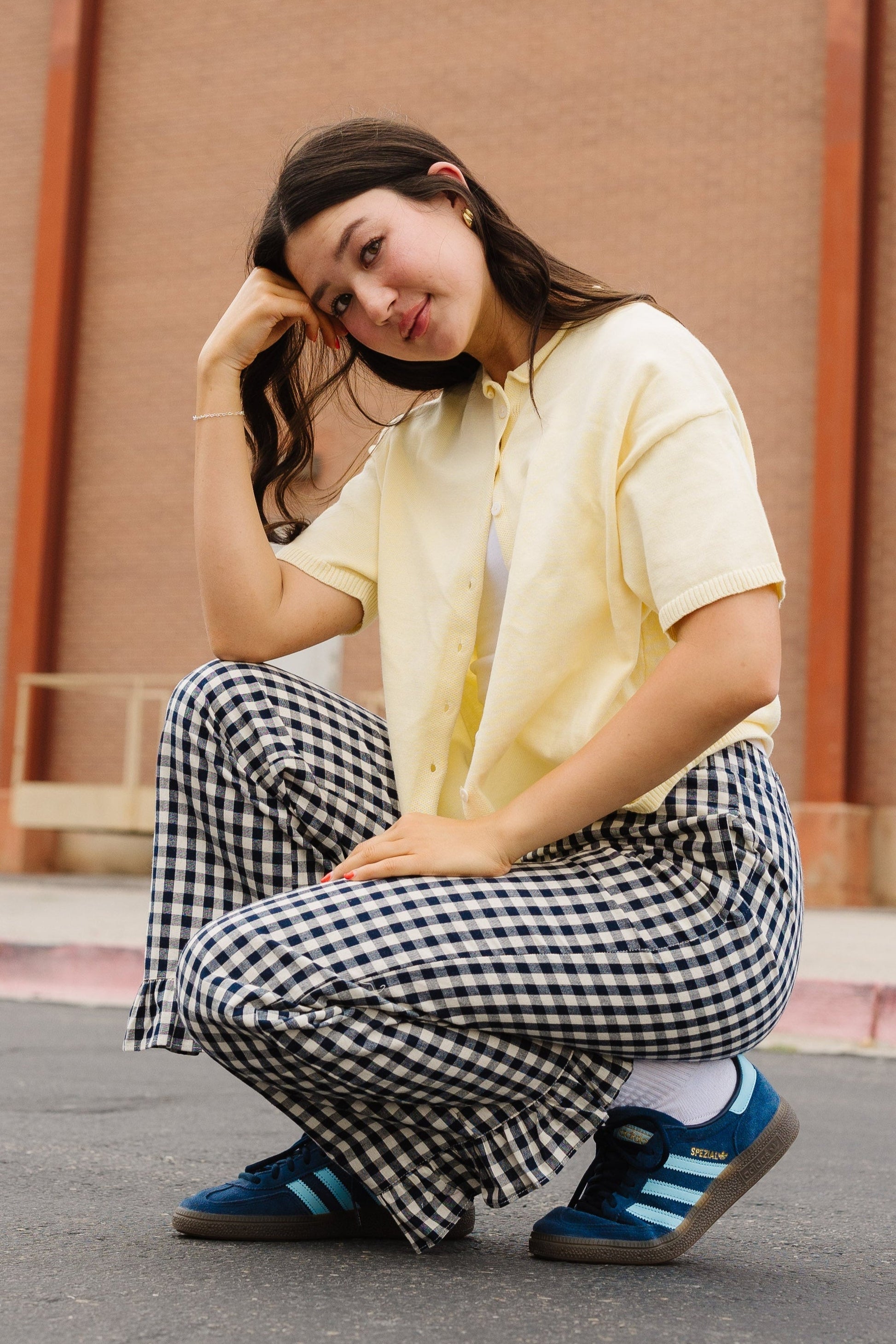 Gingham Checker Travel Pants WOMEN'S PANTS Things Between 