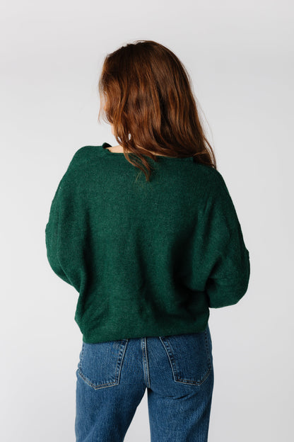 Aria Soft Cardigan- Forest Green WOMEN'S CARDIGAN Things Between 