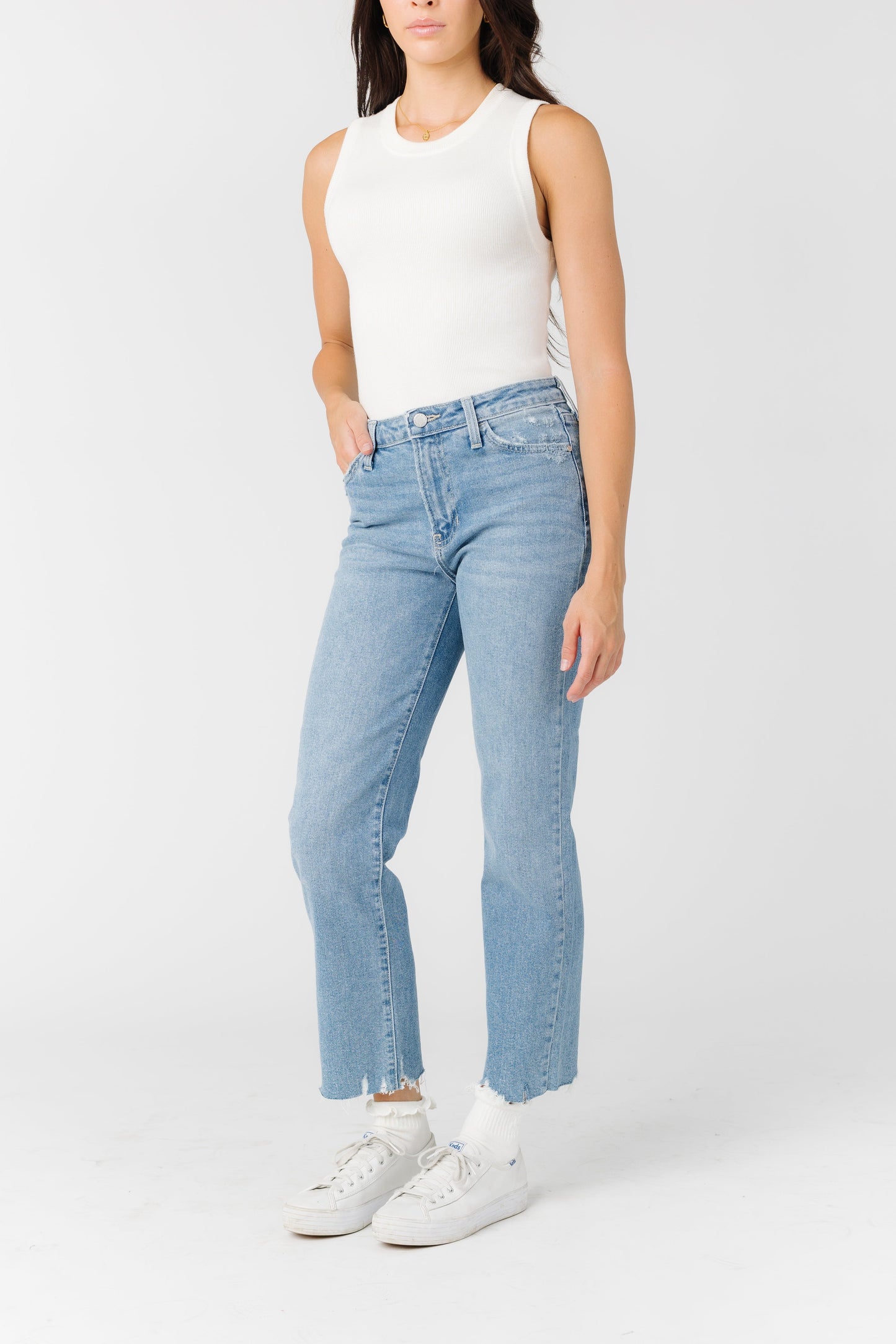 Lost In Time Vintage Straight Jeans WOMEN'S DENIM Just Panmaco Inc. 
