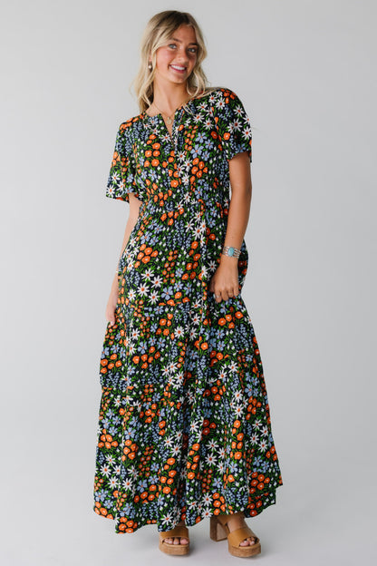 Citrus- The Shae Dress WOMEN'S DRESS Citrus Multi Flower XS 