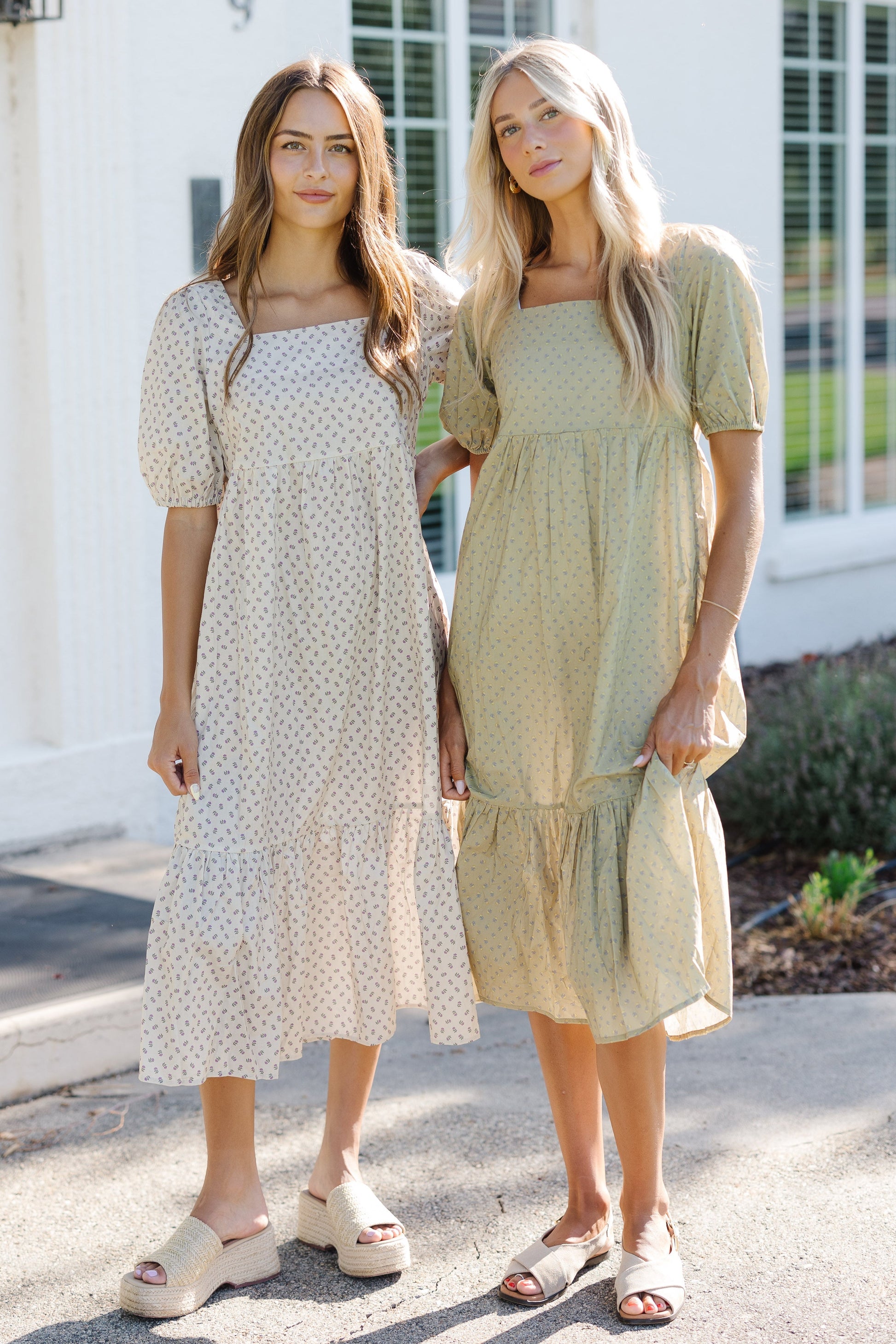 Brass & Roe Modest Desiree Square Neck Dress – Called to Surf