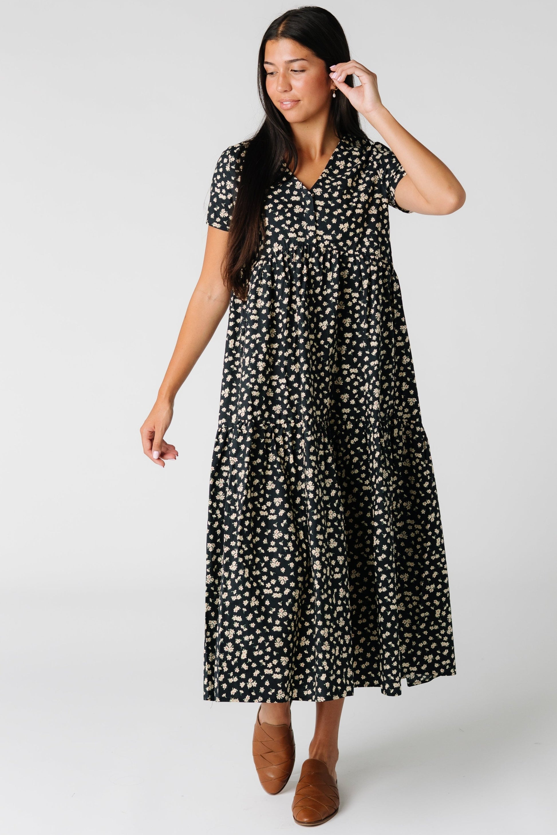 Morgan loose fitting print dress