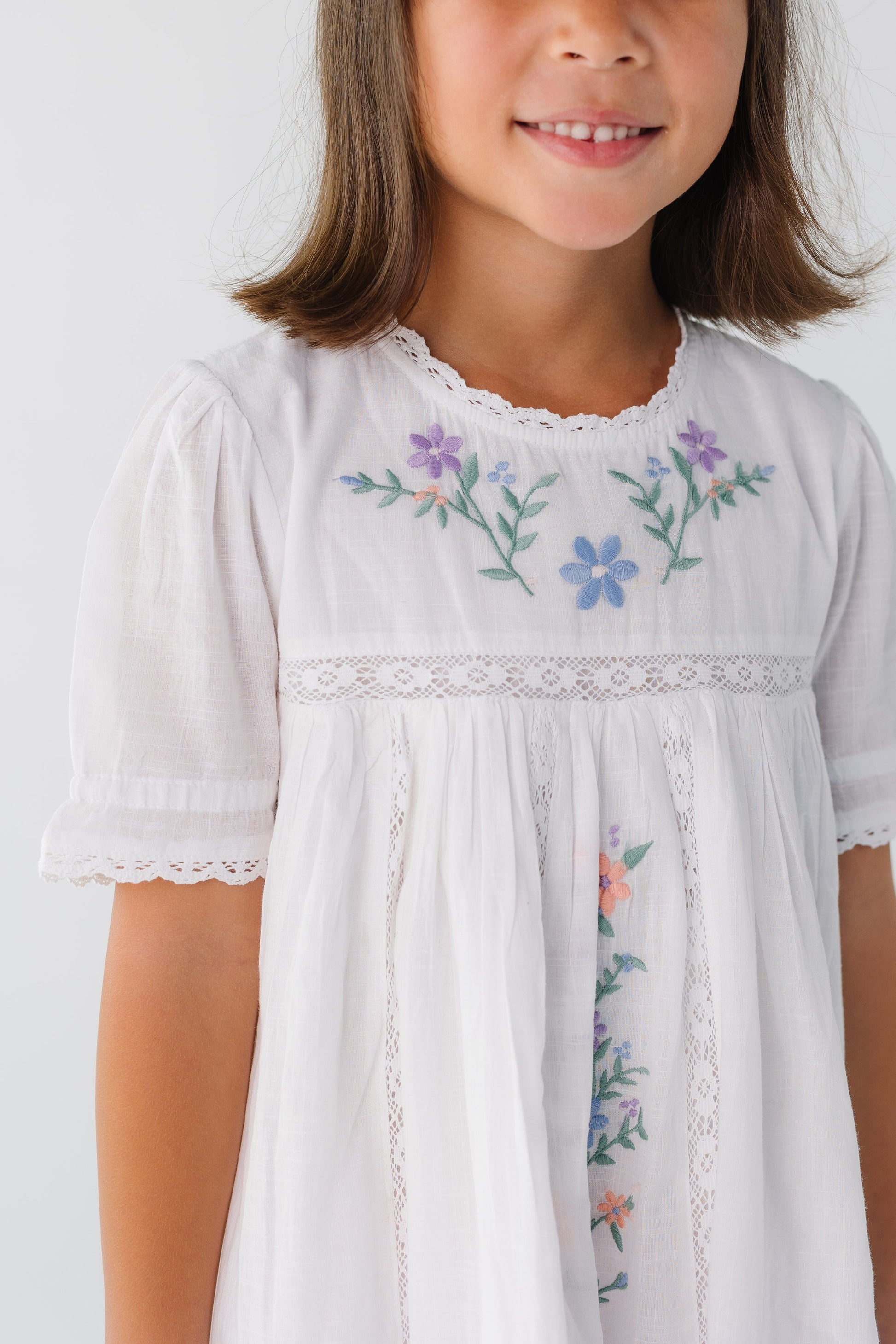 Citrus Kali Embroidered Girl's Dress GIRL'S DRESS Citrus 