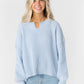 Textured Chenille Sweater WOMEN'S SWEATERS Wishlist M. Blue L 