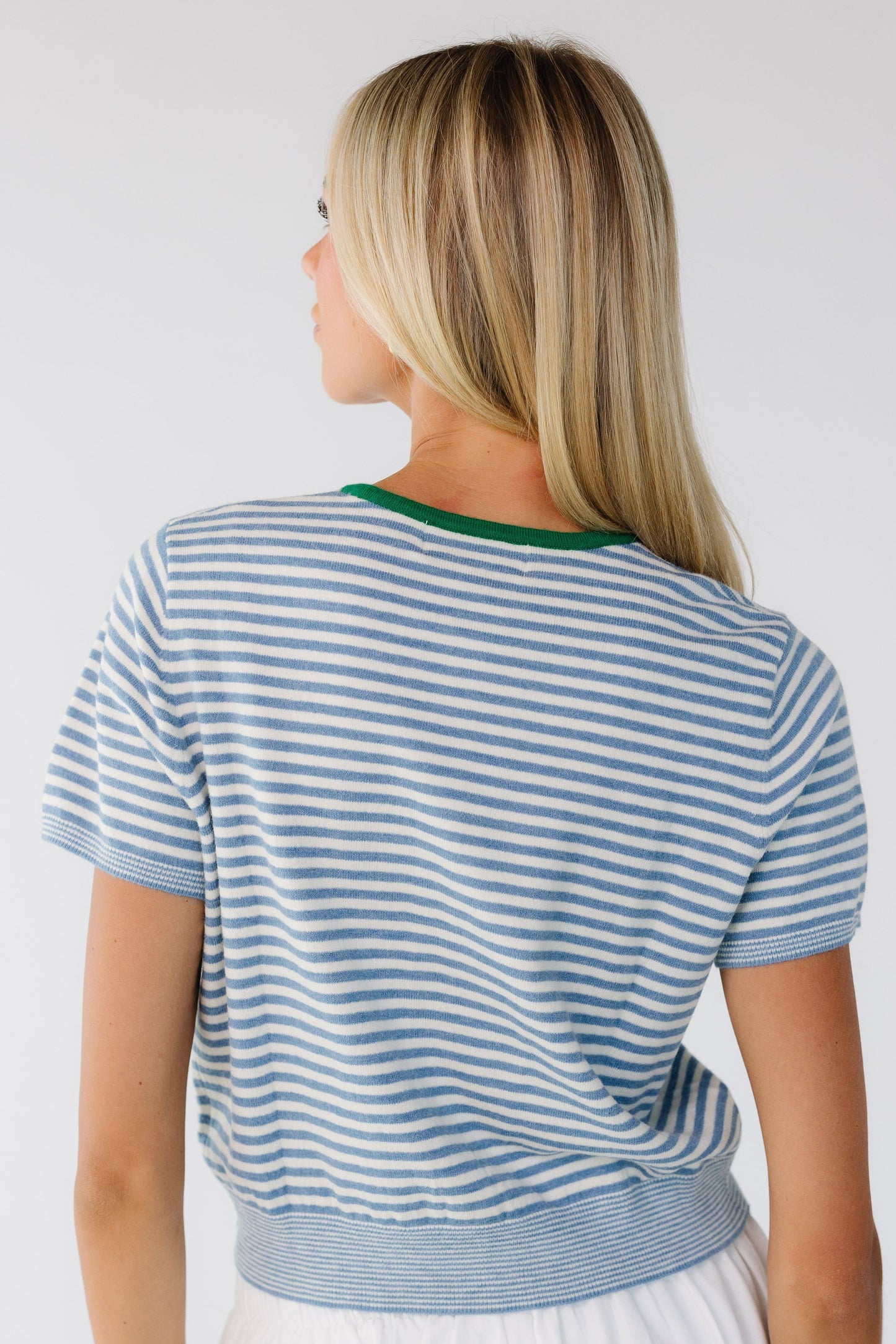 Kassie Button Up Short Sleeve Sweater WOMEN'S SWEATERS Mod Ref 